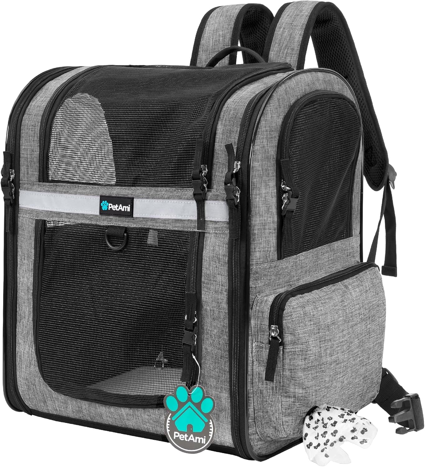 Pet Carrier Backpack for Small and Large Dogs, Puppies, Ventilated Hiking Bag for Pet, Travel Bag, Pet Approved Backpack