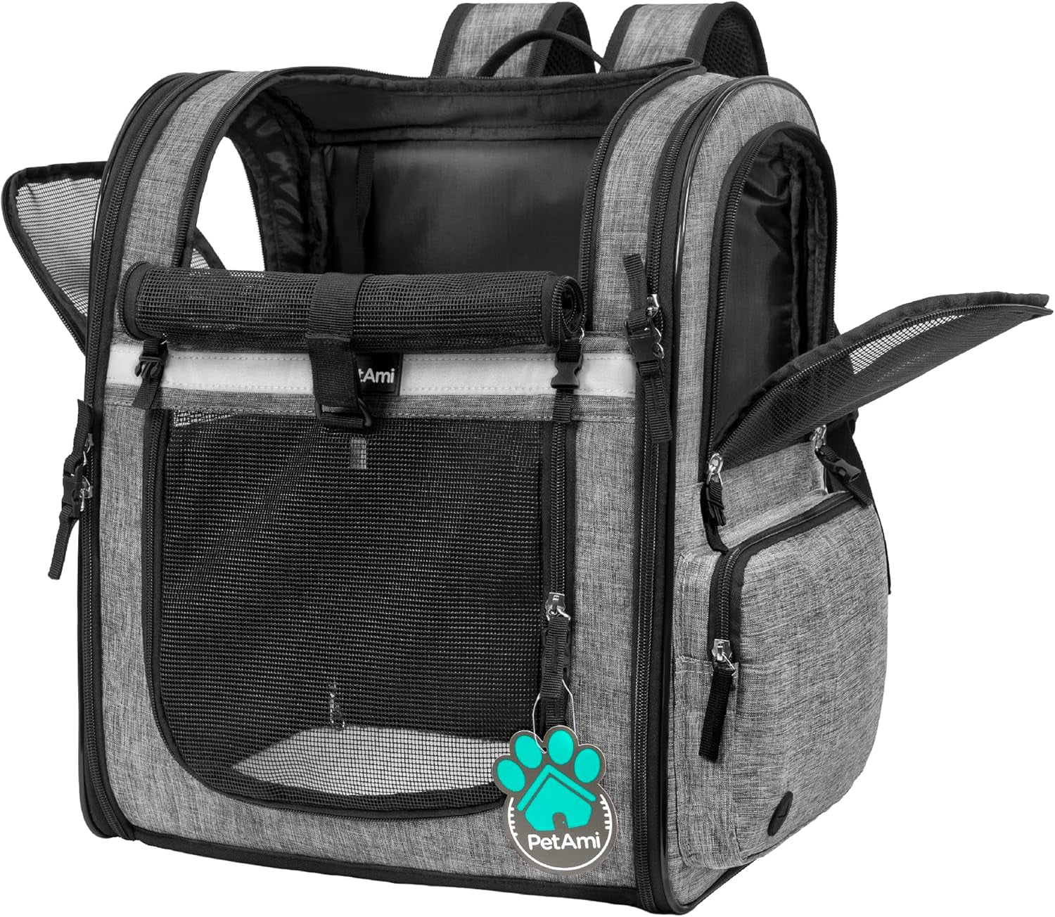 Pet Carrier Backpack for Small and Large Dogs, Puppies, Ventilated Hiking Bag for Pet, Travel Bag, Pet Approved Backpack